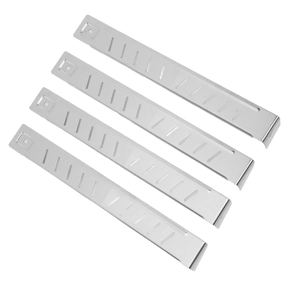 4Pcs/Set Stainless Steel Camp Stove Wind Shelter Foldable Detachable Stove Windscreen 40 Holes Wind Shielding Ring