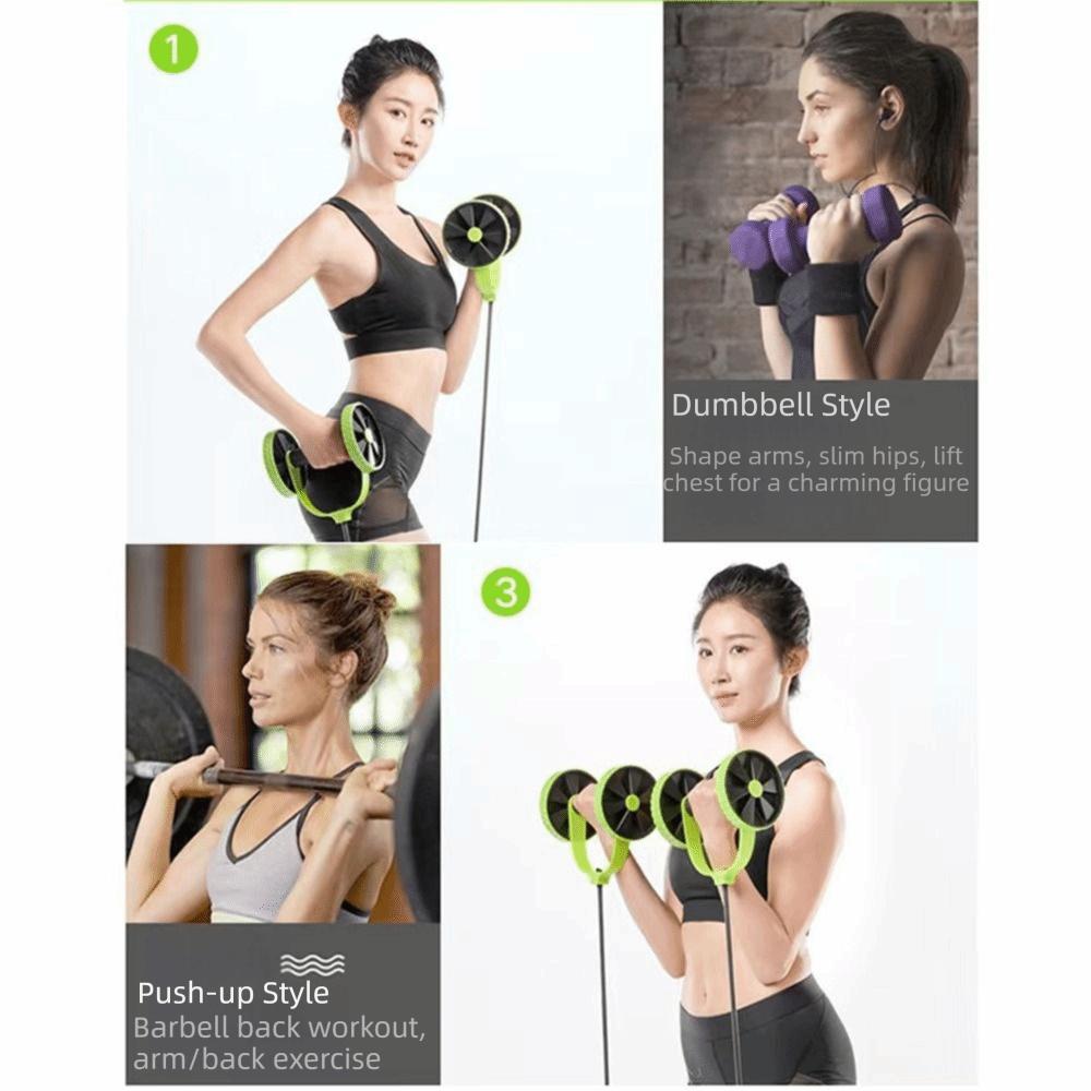 Knee Mat Abdominal Muscle Trainer Resistance Bands Abdominal Wheel Ab Roller  Gym Equipment
