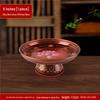 Fruit Offering Plate for Buddha, Deity Altar Plate with Alloy Lotus Flower, God of Wealth, Guanyin Bodhisattva.