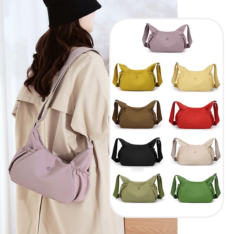 Nylon Shoulder Bag Lightweight Crossbody Bag Large Capacity Women's Bag