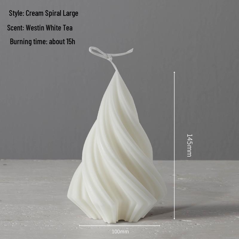 Smokeless White Retro Scented Candle for Weddings & Home Decor