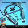 Noise-Canceling Neckband Bluetooth Earphones with Card Slot – Long Battery, Gaming & Sports for Huawei & Apple