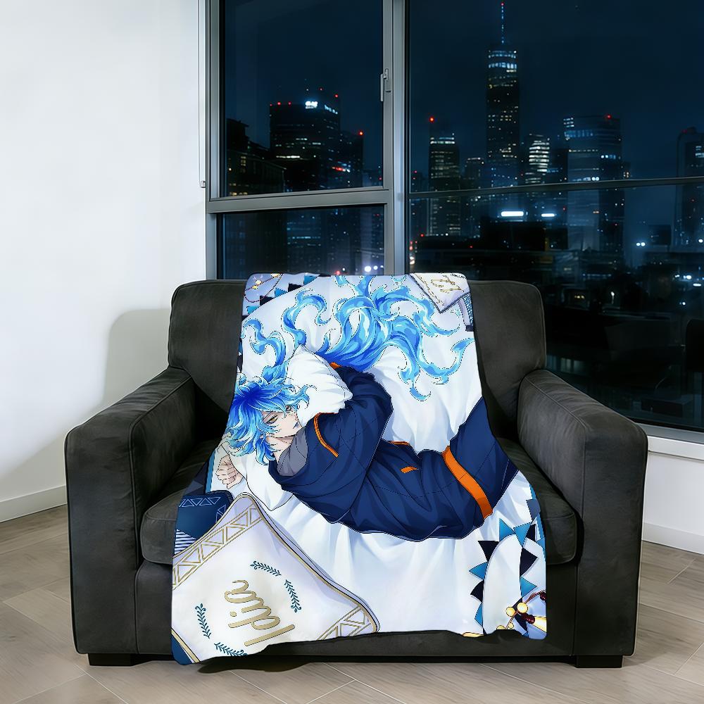Blanket Super Warm Comfortable Plush Anime Throw Blanket Child Game Home Sofa T-Twisted-Wonderland Bedroom Gift