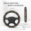Steering Wheel Cover for Men Women Universal Car Accessories 15 Inch Mushrooms