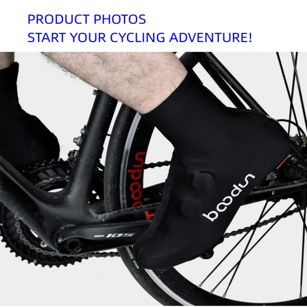 Cycling Shoe Covers, Bike Overshoes for Women Men, Road Mountain Bike Booties, Dustproof Zippered Bicycle Overshoes for Men
