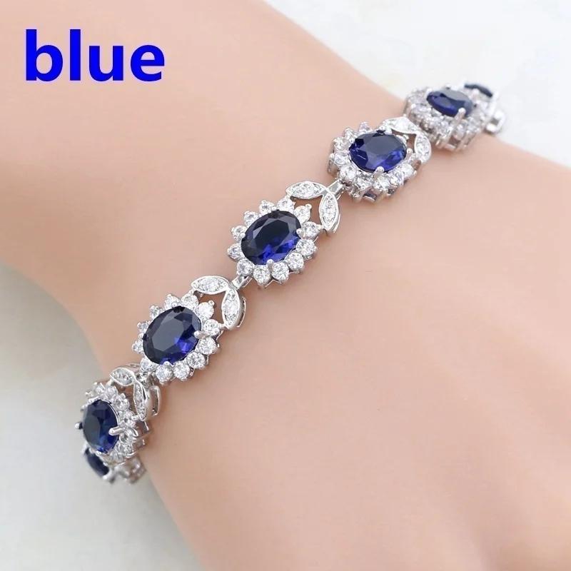 Fashion Crystal Gem Bracelet Temperament Elegant Charm Bracelet Jewelry Gift for Women