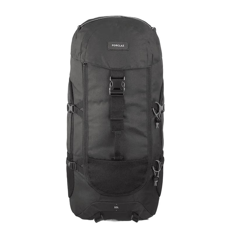 

DECATHLON50L TRAVEL 100 Outdoor Bag Travel Backpack Black Unisex Style чёрный