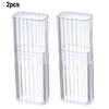 Accessories Storage Box Portable Small Sorting Organizer 2Pcs 3.4*2.1*10.4cm Classified PP Plastic Transparent