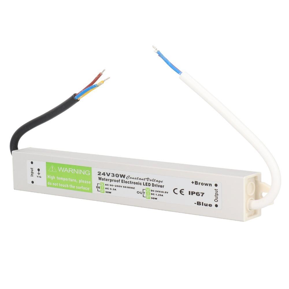 AC90-250V Input Waterproof Power Supply 30W LED Driver Transformer  Low Voltage Applications