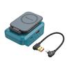 Portable Power Adapter USB Power Bank Compatible with For Makita/Milwaukee/DL 18/20V Li-ion Battery with 2 USB Ports for Camping