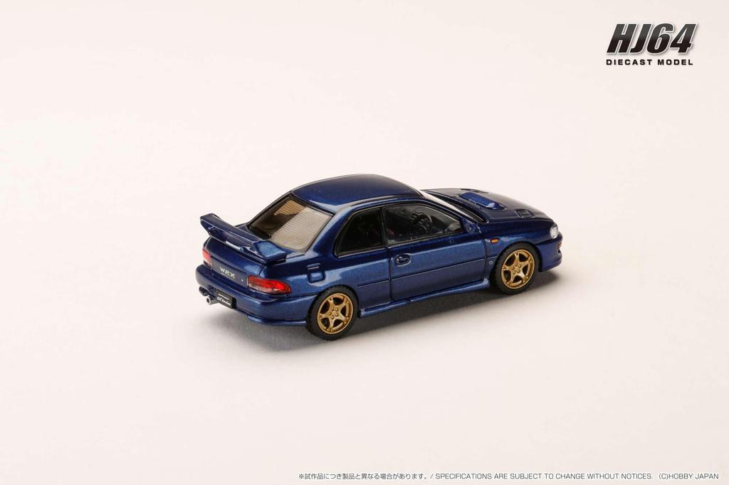 HJ64 Subaru Impreza PURE SPORTS COUPE WRX type R STi Version VWR Typ Zderzak Przedni Grand Blue Mica Produkt Gotowy HJ641079JDB 1/64 (GC8)