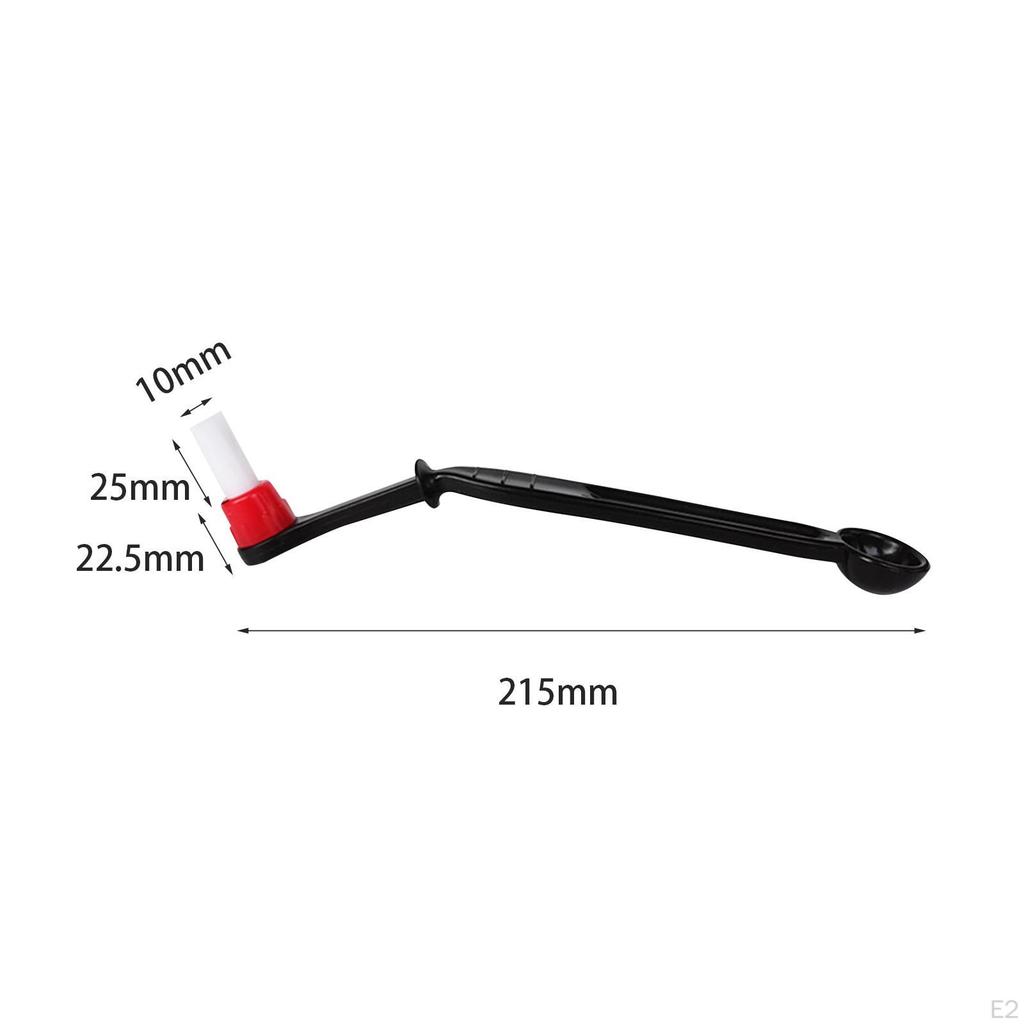 Coffee Cleaning Brush Accessories Replaceable Head Comfortable Grip with Spoon Ergonomic