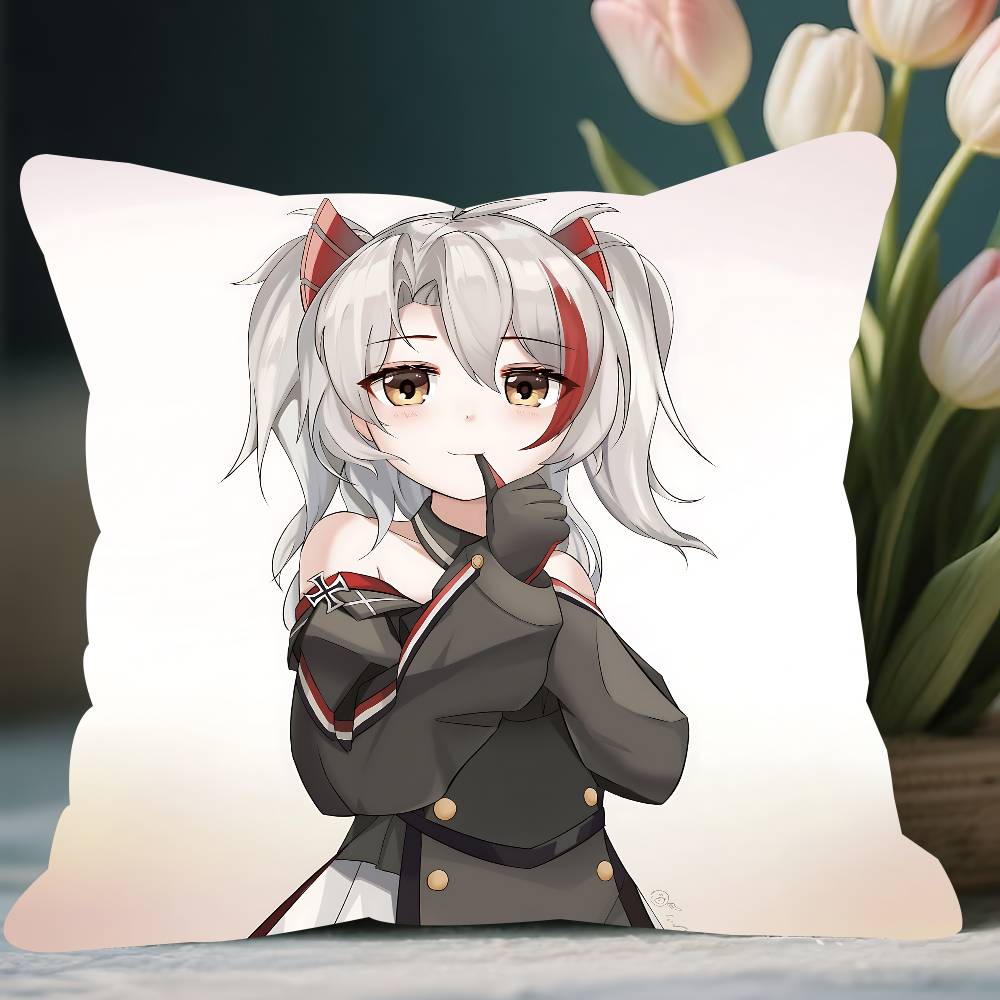 

A-Azur Lane Pillow Case Removable Washable Cushion Cover – All-Season Soft Linen 12x12Inch