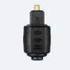 to Male Fiber Optic Adapter Audio Connector Digital Optical Cable Adapter Toslink Plug Converter