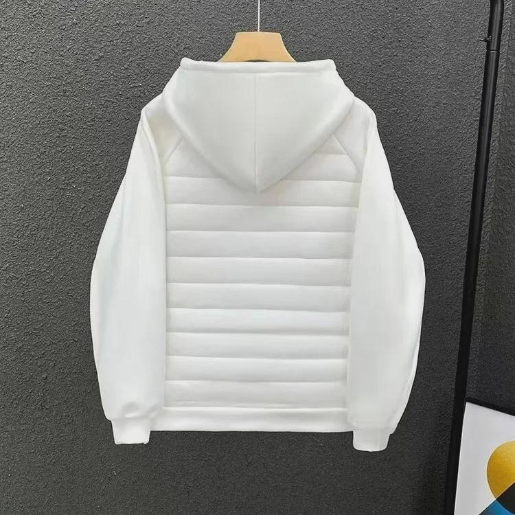 Herren Vielseitige Baumwolljacke mit Kapuze - Lockere Passform, Unifarben, Lässiger Stil, Unisex-Design.