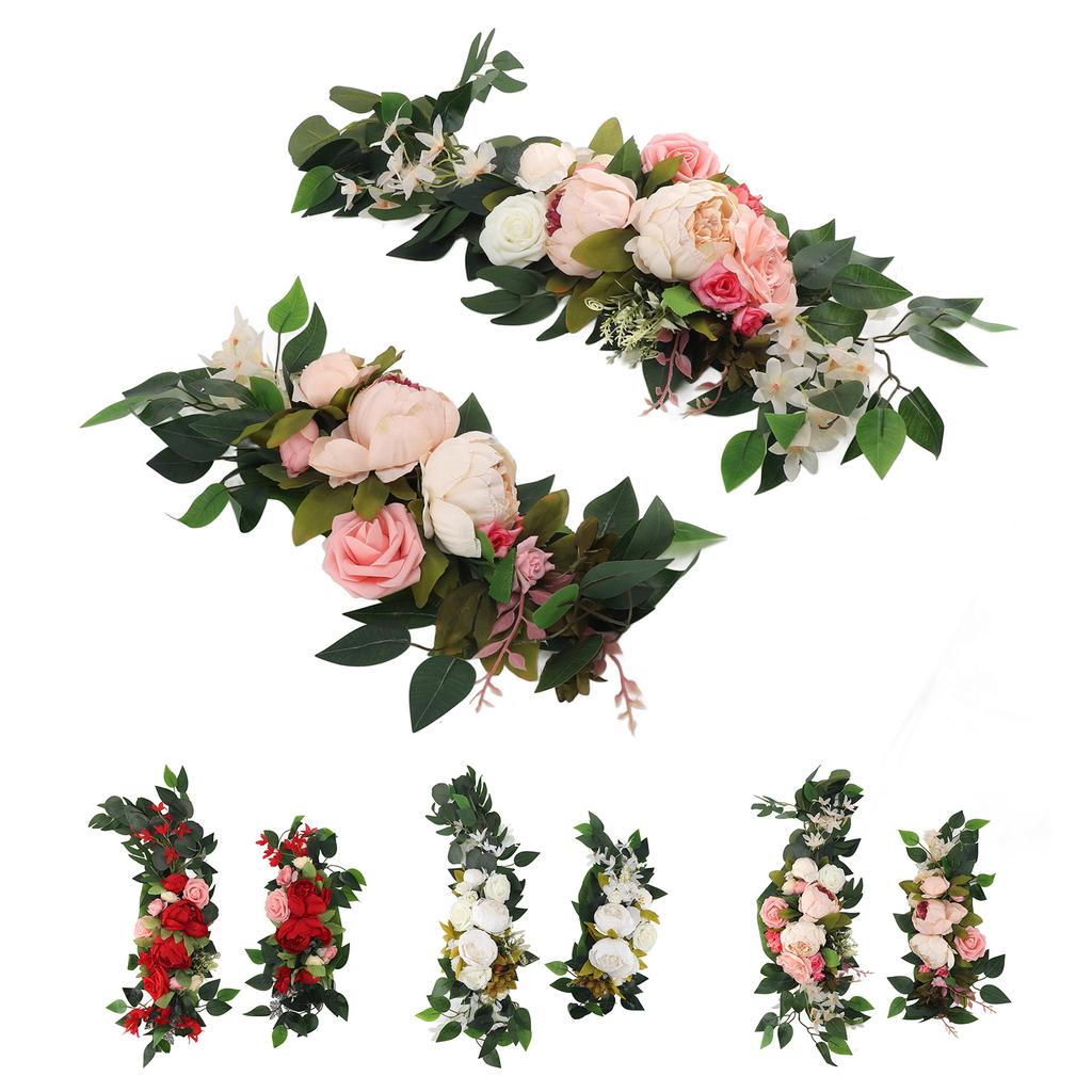 Wedding Arch Draping Artificial Flower Multifunctional Wedding Welcome Signs Floral Decoration