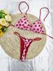 European & American New Braided Triangle Thong Bikini Set