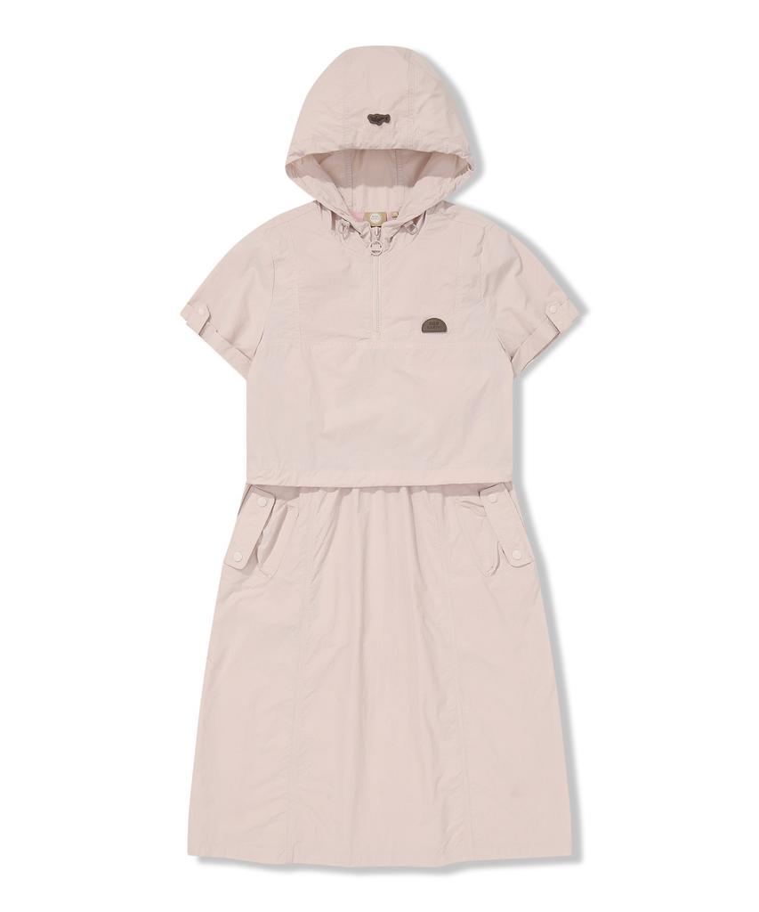 Bbc Earth Women'S Layered Hoodie Dress Pink