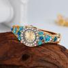 Rhinestone Bracelet Ladies Wristwatch Round Dial Quartz Watch Bracelet Watch  Court Style