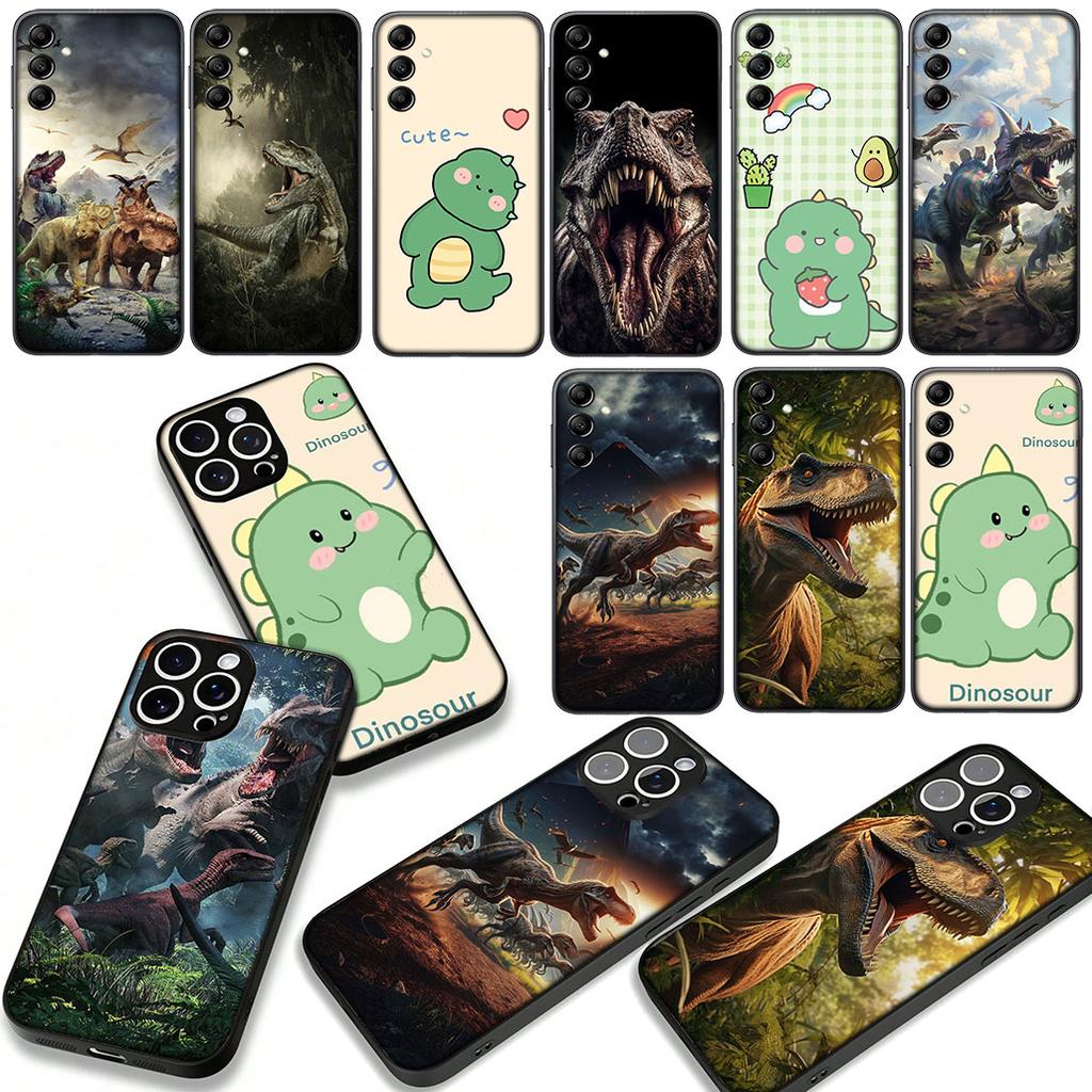 Cartoon Dinosaur Phone Cover Case for Xiaomi Redmi Note 14 12 13 ProPlus A3 Pro Plus 12C 13C 14C 5G 4G Casing