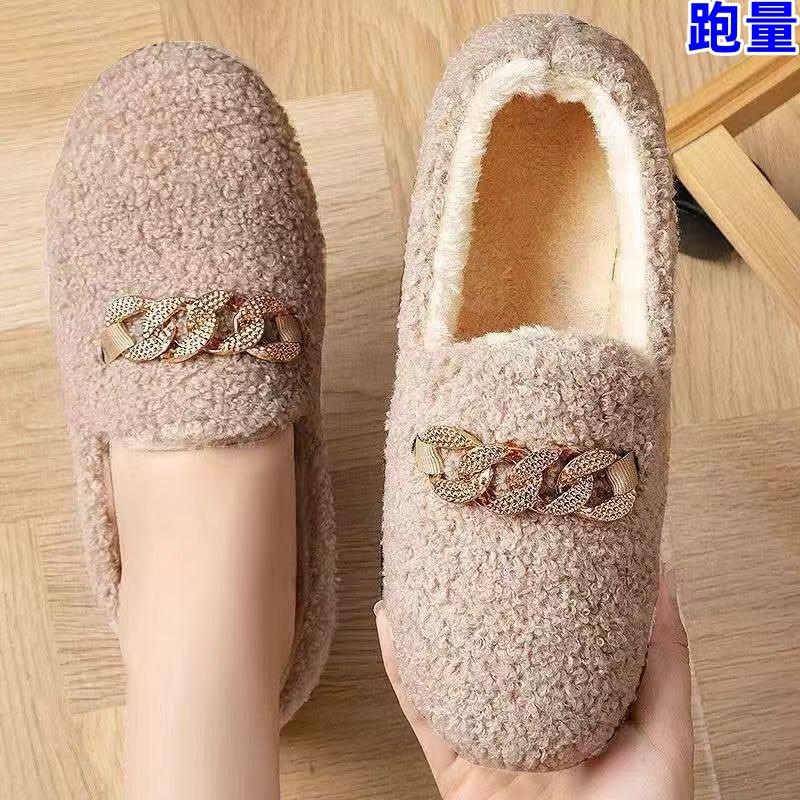 Suede autumn and winter new Doudou shoes pregnant women fleece thickened snow boots cotton shoes