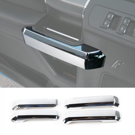 4pcs Inner Side Door Handles Trim Cover For Ford F150 2015- Car Accessories