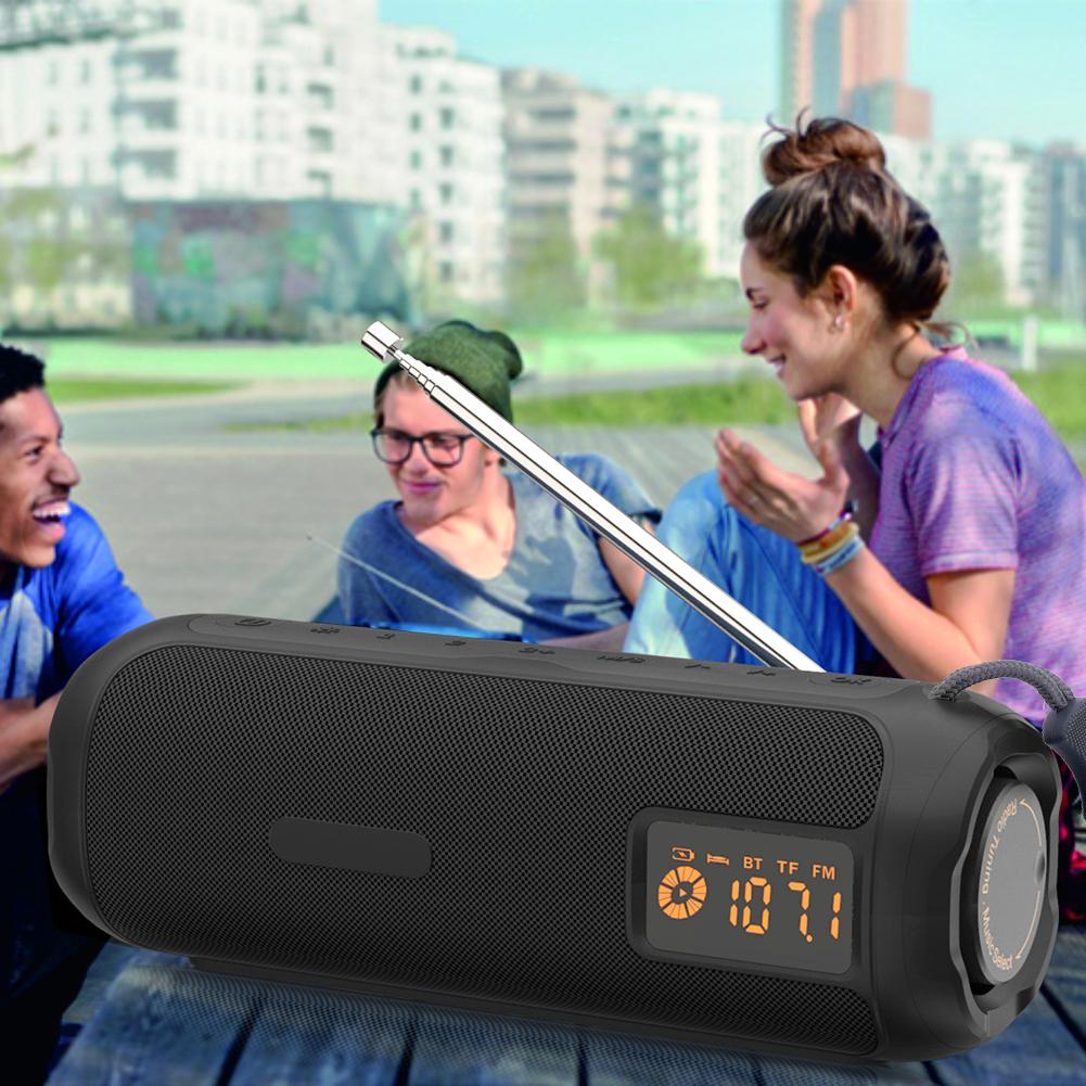 Wireless BT Speaker AM FM Radio Support TF Card Rechargeable Radio for Home Outdoor