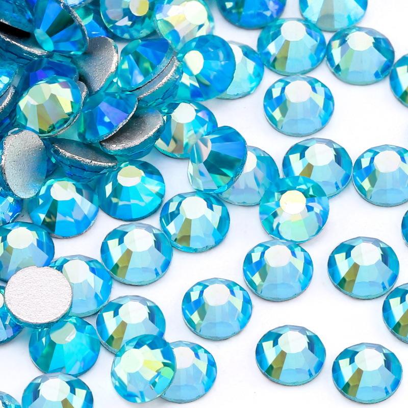 Pujiang Crystal Rhinestone Skleněné ploché dno Diamond Oblečení Doplňky Kulatý vrták na nehty DIY Náušnice Taška Samolepka Vrtačka