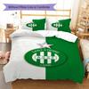 AS Saint-Étienne Pattern Bedding Set Quilt Cover Pillowcase Home Decor Gift (1 * Duvet Cover + 2 * Pillowcase, Without Core)