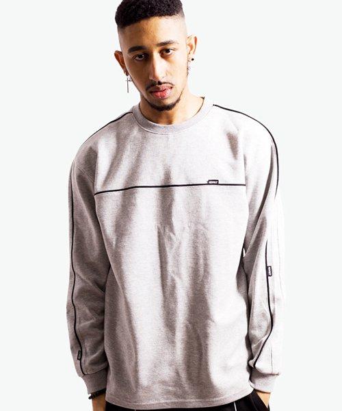 Respect Piping Respect Long Sleeve T-Shirt (Gray) Gray/L