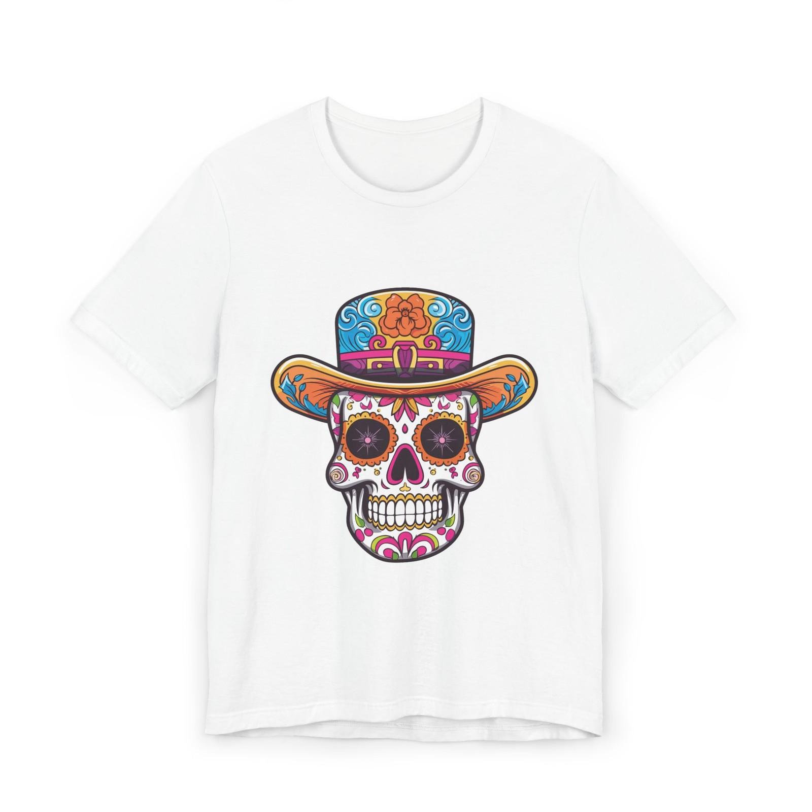 Sugar Skull T-Shirt | Unisex Day of the Dead Tee, Festival Wear, Halloween Shirt S