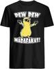 Chicken Pew Pew Madafakas T Shirt Vintage Gift for Men Funny Tee Black