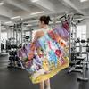 Cartoon M-Mia and Me Girl Towel Shower Sauna Travel Spa Quick Dry Gym Accessories Soft Large Beach Towels