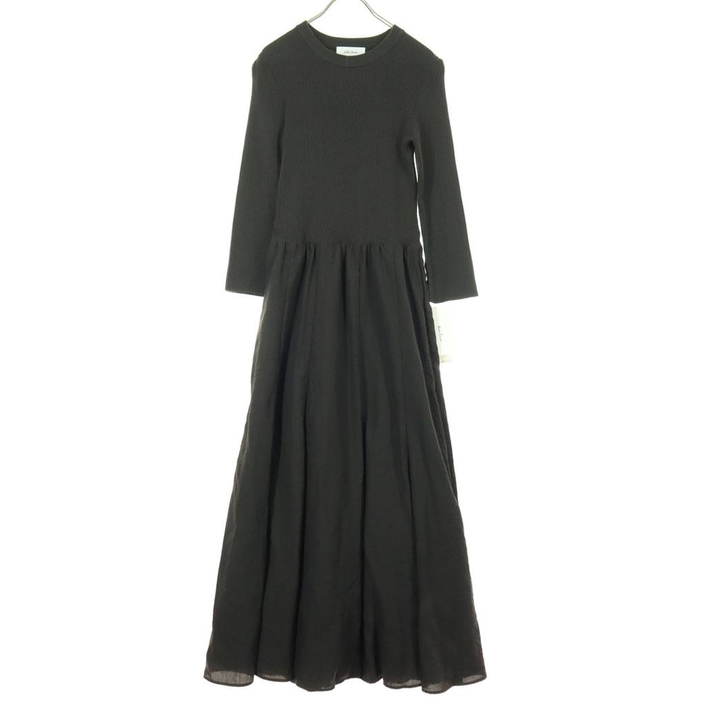 unused Mila Owen Long sleeve knit Long dress Brown 09WF0211353 Women Used