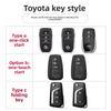 QHJS9 Car Key Case Cover Shell Fob For Toyota CHR Hilux Fortuner Land Cruiser 200 Camry Corolla Crown RAV4 Highland Key Chain jbfd2