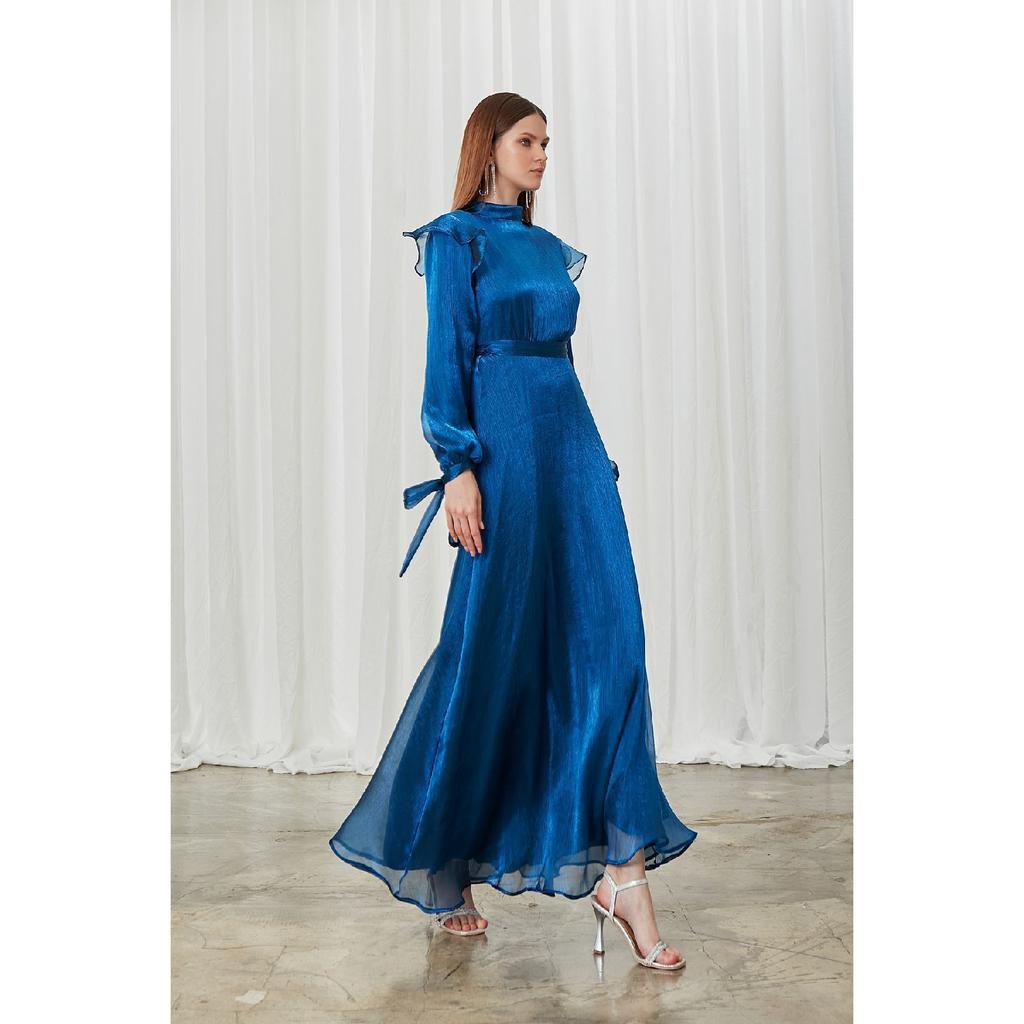 Suknia wieczorowa Mira w kolorze granatowym