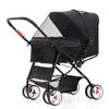 Foldable Pet Stroller for Dogs and Cats with One-Touch Folding Quick Setup and Dual-Direction Function
