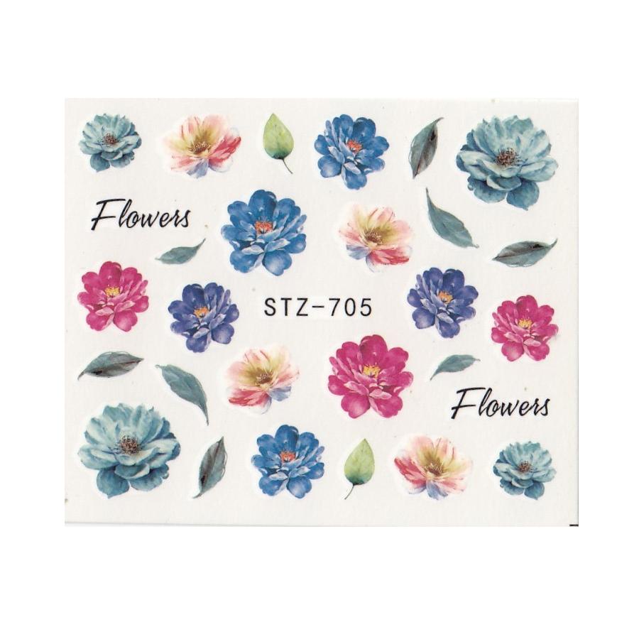 Nail Water Decals Transfer Flower Leaves Butterfly Nail Art Stickers Nail Art Manicure DIY