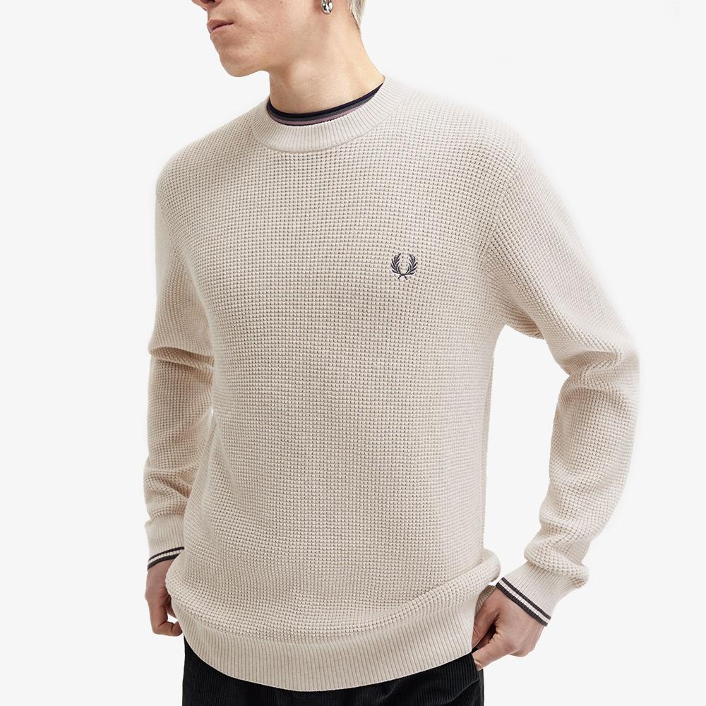 FRED PERRY [Sharp] Waffle Stitch Knit (X23) Afpm2436507-X23