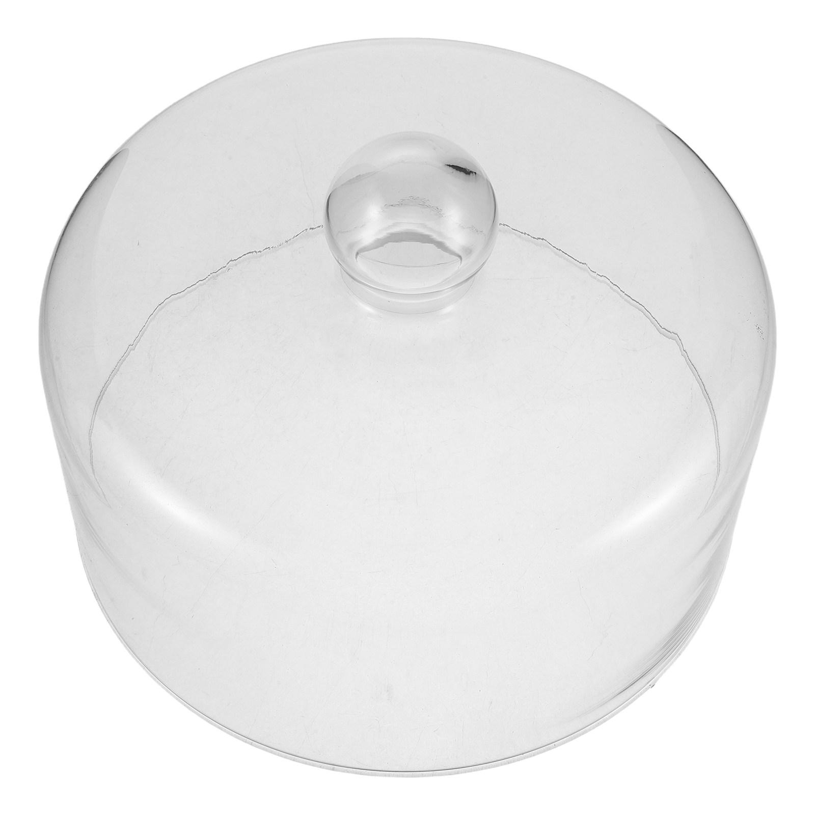 Glass Microwave Cover Microwave Glass Splatter Cover Plate Splatter Guard Easy Grip Handle Clear Cake Dome kitchen Food Cloche