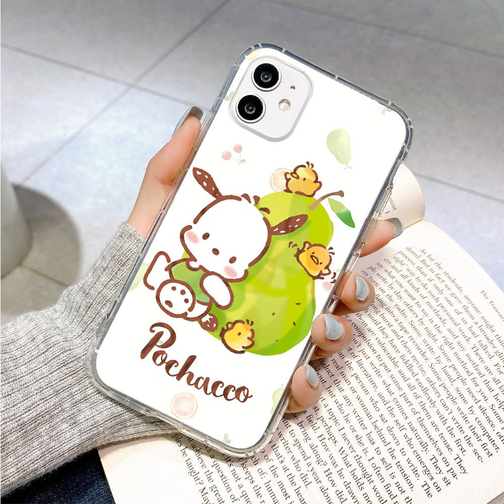 Case for Samsung A04 A14 A23 A34 A54 M23 M33 M52 M53 Realme 10 9 C30S C35 C55 VIVO Y02S Y21 Y51 X80 Pro Transparent Cover LI18 Pochacco