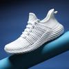 Autumn new men's flying woven sports shoes fashion men's shoes casual shoes student running shoes