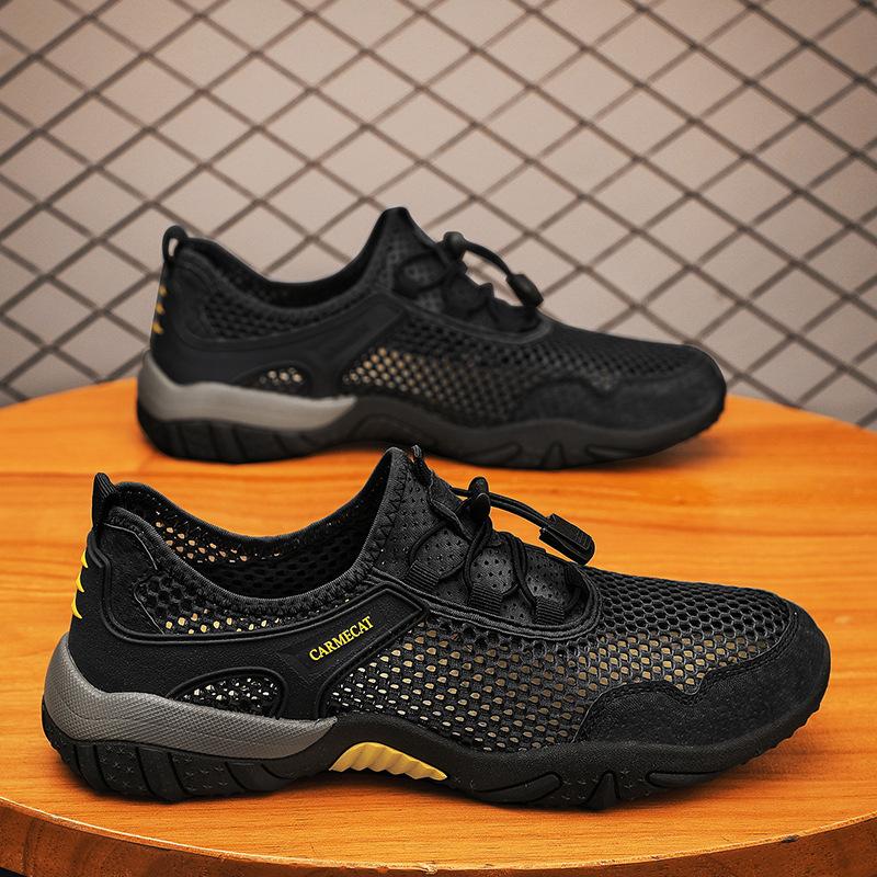 Large Size Mesh Breathable New Summer Running Shoes Men's Casual Shoes Lightweight Large Mesh Outdoor Shoes