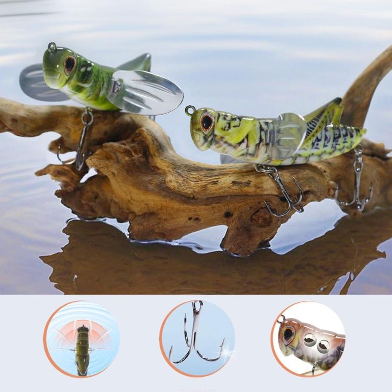 Professional 3D Eye Fishing Lures With Realistic Swimming Action Sea Fishing Tackles Artificial Crickets BaitS