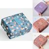Chic Floral Nylon Zipper Women Makeup Bag And Stylish Cosmetic Case Organizer