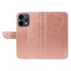 For Oppo Reno14 5G (China)/Oppo Reno14 F 5G/Oppo Reno14 5G (Global) Case Butterfly Pattern PU Leather Folio Flip Phone Cover -  Rose Gold