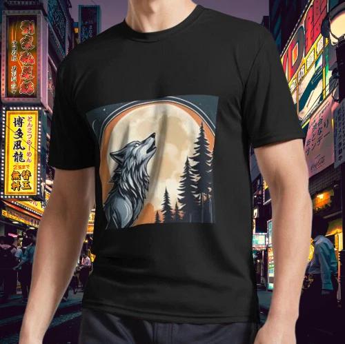 Wolf Active Logo T-Shirt Funny Size S to 5XL M