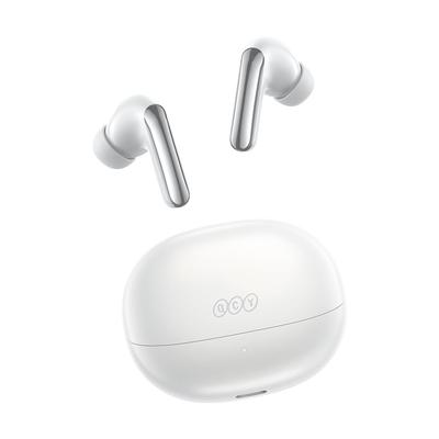 QCY MeloBuds N20 Wireless 50dB Noise 13mm Bluetooth Ambient Sound Capture Clear Up To 40 Hours of App Technical Standards Certification White Earbuds,
