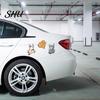 Auto Window Sticker 3Pcs/Set Cat Scratch Car Funny Weather-resistant Self-adhesive SUV Vehicle Cartoon Body Decoration Kitten Animal Trim Decal