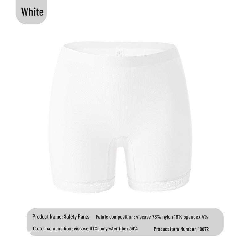 

Women’s Summer High-Waist Ice Silk Safety Shorts - Anti-Exposure, Tummy Control, Seamless Design, Suitable for Wearing Outside, Thin 2025 Edition One Size (90-140 kg)